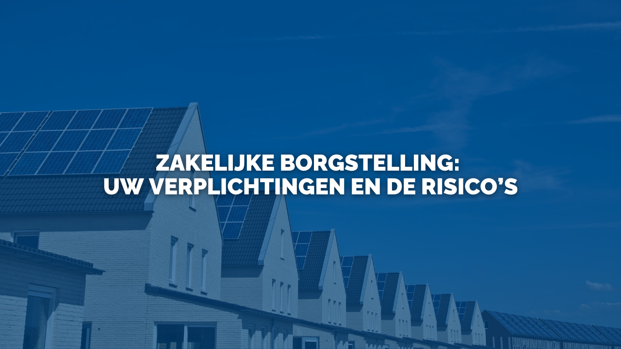 Nieuws: Zakelijke borgstelling: uw verplichtingen en de risico’s